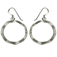 Cargar imagen en el visor de la galería, Silberohrringe 925er Silber Ohrringe Ohrhänger Damen Schmuck gewellt geschliffen
