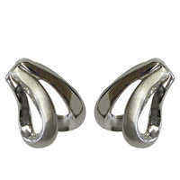 Load image into Gallery viewer, Silberohrstecker 925er Sterling Silber Ohrstecker Damen Schmuck Ohrringe Zwei Bögen Matt Glanz
