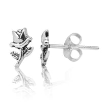 Load image into Gallery viewer, Ohrstecker 925 Sterling Silber Unisex Schmuck Ohrringe Rose
