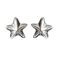 Load image into Gallery viewer, Ohrstecker 925 Sterling Silber Unisex Schmuck Ohrringe Stern dreidimensional
