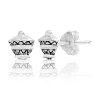 Cargar imagen en el visor de la galería, Ohrstecker Schmuckkästchen Unisex Schmuck Ohrringe 925er Sterling Silber
