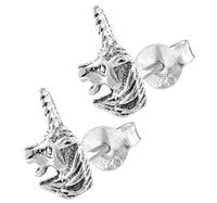Load image into Gallery viewer, Silberohrstecker Ohrstecker Ohrringe Damen 925er Sterling Silber Schmuck Einhorn
