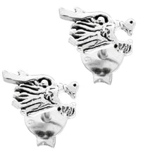 Load image into Gallery viewer, Silberohrstecker Ohrstecker Ohrringe Unisex 925er Sterling Silber Schmuck Drachenkopf
