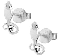 Load image into Gallery viewer, Silberohrstecker Ohrstecker Ohrringe Damen 925er Sterling Silber Schmuck Maus flach
