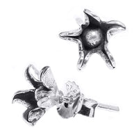 Load image into Gallery viewer, Silberohrstecker 925er Sterling Silber Ohrstecker Damen Schmuck Ohrringe Blume schwarz oxidiert
