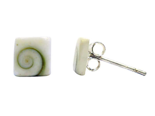 Shivaauge Quadrat Silberohrstecker Ohrstecker 925er Silber Shiva Auge Eye