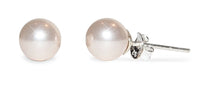 Cargar imagen en el visor de la galería, Ohrstecker rosé Perle Perlenohrstecker 925er Sterling Silber Glanz Ohrringe Damen
