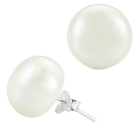 Load image into Gallery viewer, Perlen Ohrstecker Perlenohrstecker Süßwasser Zuchtperlen Silberohrstecker 925er Sterling Silber Ohrringe Damen
