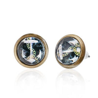 Load image into Gallery viewer, Brass Ohrstecker Stern Sterne bunt Unisex Ohrringe Edelstahl nickelfrei Kommunismus 12 mm
