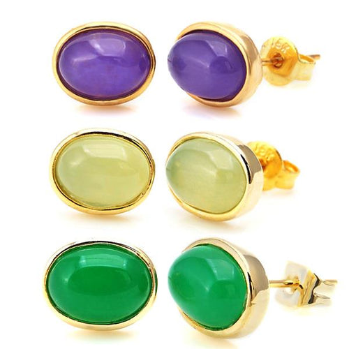 Brass Ohrstecker Stern Sterne bunt Unisex Ohrringe Edelstahl nickelfrei Kommunismus 12 mm