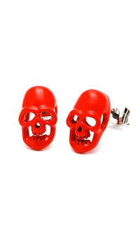 Cargar imagen en el visor de la galería, A pair of colorful star-shaped unisex brass stud earrings, made from nickel-free stainless steel with a 12 mm design, displayed on a white background.
