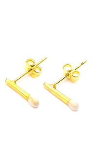 Load image into Gallery viewer, Brass Ohrstecker Stern Sterne bunt Unisex Ohrringe Edelstahl nickelfrei Kommunismus 12 mm
