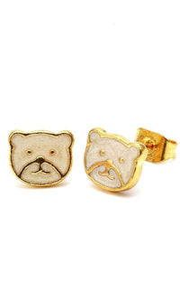 Load image into Gallery viewer, Brass Ohrstecker Stern Sterne bunt Unisex Ohrringe Edelstahl nickelfrei Kommunismus 12 mm
