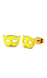 Load image into Gallery viewer, A pair of colorful star-shaped brass Ohrstecker (12 mm), unisex, made of stainless steel and nickelfrei, displayed on a white background.
