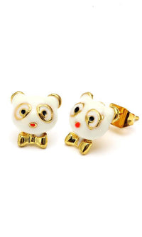 Load image into Gallery viewer, Brass Ohrstecker Stern Sterne bunt Unisex Ohrringe Edelstahl nickelfrei Kommunismus 12 mm
