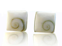 Load image into Gallery viewer, Shivaauge Quadrat 10 mm Silberohrstecker Ohrstecker 925er Silber Shiva Auge Eye
