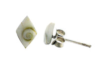 Load image into Gallery viewer, Shivaauge Karo 10 mm Silberohrstecker Ohrstecker 925er Silber Shiva Auge Eye
