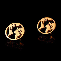 Load image into Gallery viewer, Edelstahl Ohrstecker Welt Kugel Globus Erde 12mm
