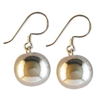 Load image into Gallery viewer, Silberohrringe 12 mm 925er Silber Ohrringe Ohrhänger Damen Schmuck Kugel
