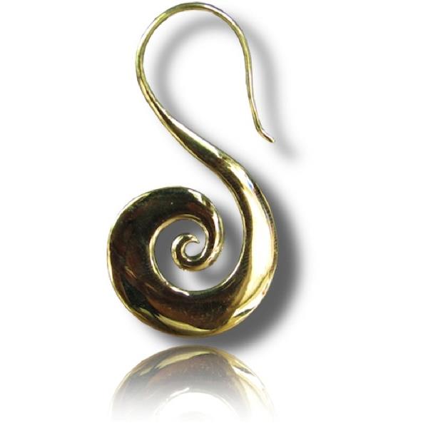 Ohr Expander Spirale breit Dehner Dehnungs Piercing Plug 1mm Ohrschmuck Unisex Fake Bronze