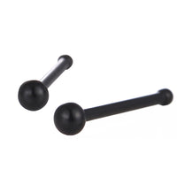 Cargar imagen en el visor de la galería, Gerader Nasenstecker schwarz mini Kugel Chirurgenstahl
