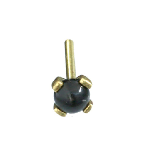 Nostril Piercing Messing Nasenstecker Stein 0.8mm