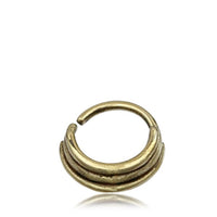 Load image into Gallery viewer, Nostril Piercing Brass Nasenringe Bänder gold
