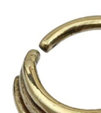Load image into Gallery viewer, Nostril Piercing Brass Nasenringe Bänder gold
