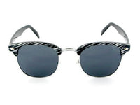 Load image into Gallery viewer, Unisex Viper Nerd Sonnenbrille getönt in silber Zebra Muster Sonnenbrillen
