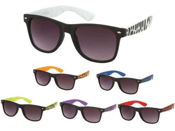 Sonnenbrille Zebra Kleckse Unisex Nerd Brille dunkel getönt 400 UV  Farben