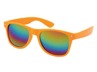 Cargar imagen en el visor de la galería, Sonnenbrille Unisex Nerd Regenbogen verspiegelt 400 UV  bunt
