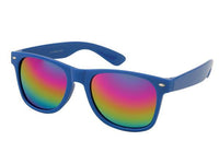 Cargar imagen en el visor de la galería, Sonnenbrille Unisex Nerd Regenbogen verspiegelt 400 UV  bunt
