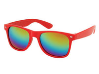 Cargar imagen en el visor de la galería, Sonnenbrille Unisex Nerd Regenbogen verspiegelt 400 UV  bunt
