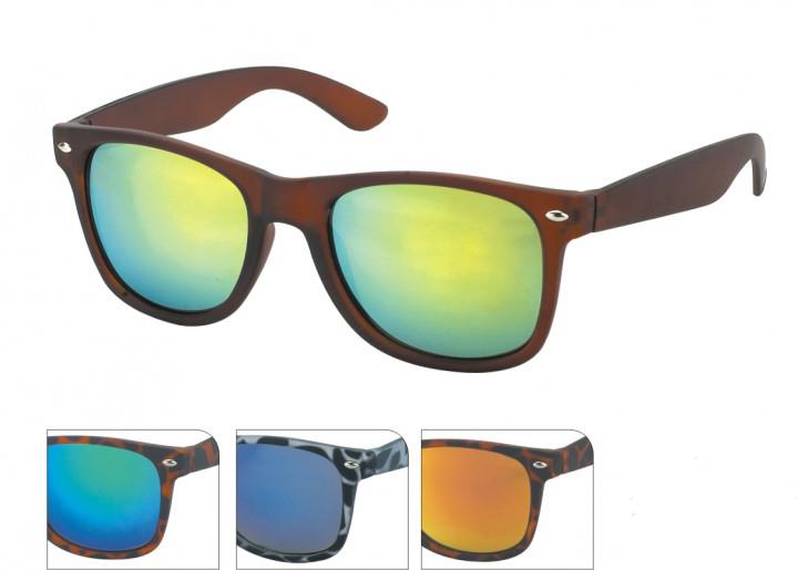 Sonnenbrille Animal Print 400 UV Nerdbrille verspiegelt
