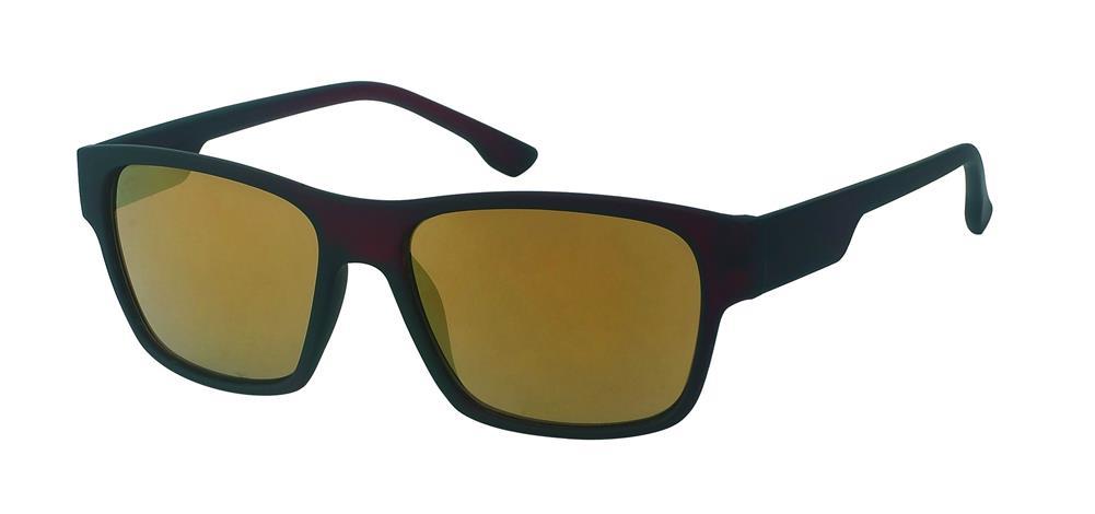 Sonnenbrille verspiegelt schwarz 400UV Bügel dünn gummiert