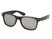 Cargar imagen en el visor de la galería, Sonnenbrille bunt verspiegelt schwarzer Rahmen 400 UV classic Nerd
