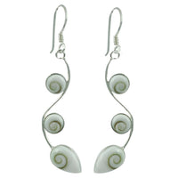 Cargar imagen en el visor de la galería, Shivaauge Silberohrringe Zweig 40 mm Ohrringe 925er Sterling Silber Shiva Auge Eye Damen Schmuck
