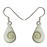 Load image into Gallery viewer, Shivaauge Silberohrringe Tropfen 15 mm Ohrringe 925er Sterling Silber Shiva Auge Eye Damen Schmuck
