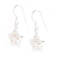 Cargar imagen en el visor de la galería, Shivaauge Blume Silberohrringe Ohrringe Ohrhänger 925er Sterling Silber Damen Schmuck Shiva Auge
