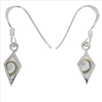 Cargar imagen en el visor de la galería, Shivaauge Drache Raute Silberohrringe Ohrringe 925er Sterling Silber Damen Schmuck Shiva Auge
