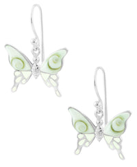 Load image into Gallery viewer, Shivaauge Raisin Schmetterling Silberohrring Ohrring 925er Sterling Silber Shiva Auge Damen
