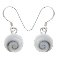 Cargar imagen en el visor de la galería, Shivaauge Silberohrringe 10 mm rund Ohrringe 925er Sterling Silber Shiva Auge Eye Damen Schmuck
