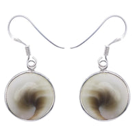 Cargar imagen en el visor de la galería, Shivaauge Silberohrringe 10 mm rund Ohrringe 925er Sterling Silber Shiva Auge Eye Damen Schmuck
