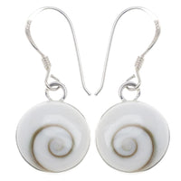 Load image into Gallery viewer, Shivaauge Silberohrringe plastisch 12 mm rund Ohrringe 925er Silber Shiva Auge Eye Damen Schmuck
