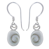 Cargar imagen en el visor de la galería, Shivaauge Silberohrringe oval plastisch 8 mm Ohrringe 925er Silber Shiva Auge Eye Damen Schmuck
