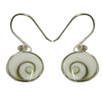 Load image into Gallery viewer, Shivaauge Silberohrringe rund 15 mm Ohrringe 925er Sterling Silber Shiva Auge Eye Damen Schmuck
