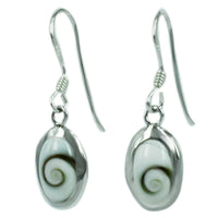Cargar imagen en el visor de la galería, Shivaauge Silberohrringe oval 11 mm Ohrringe 925 Sterling Silber Rand Shiva Auge Eye Damen Schmuck
