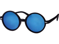 Load image into Gallery viewer, Sonnenbrille Hippie John Lennon Brille Nerd bunt verspiegelt 400 UV runde Gläser unisex

