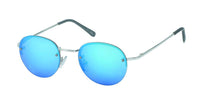 Load image into Gallery viewer, Sonnenbrille rund 400UV John Lennon Style randlos Metall dünn Steg Knick
