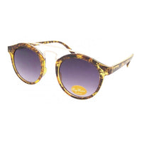 Load image into Gallery viewer, Sonnenbrille rund Vintage 400UV Metalldoppelsteg golden John Lennon Style
